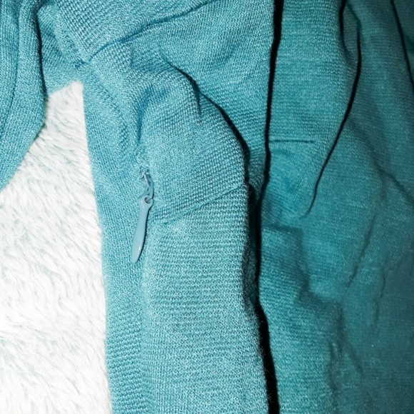 Rockabilly Pin Up Vintage Style Teal & Black Dress - Picture 7 of 8